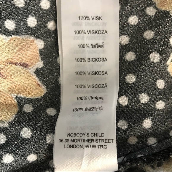 Nobody’s Child Tea Dress with Ruffle Detail In Floral Spot - Picture 12 of 13